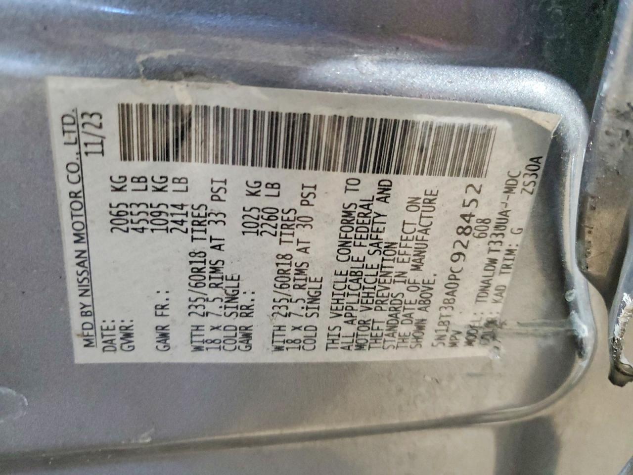 2023 Nissan Rogue Sv - zdjęcie 13