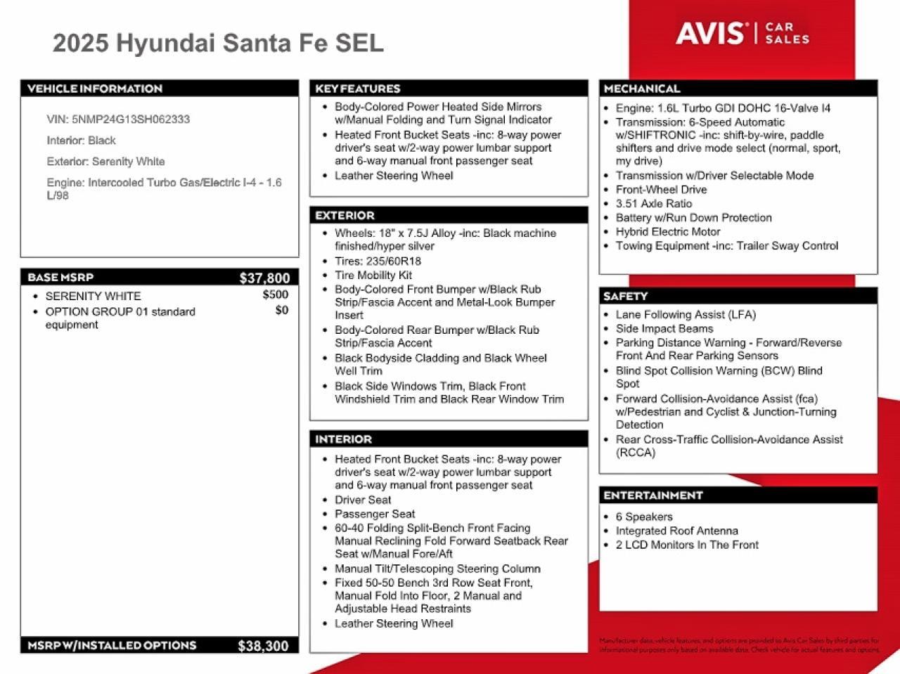 2025 Hyundai Santa Fe Hybrid Sel - zdjęcie 13
