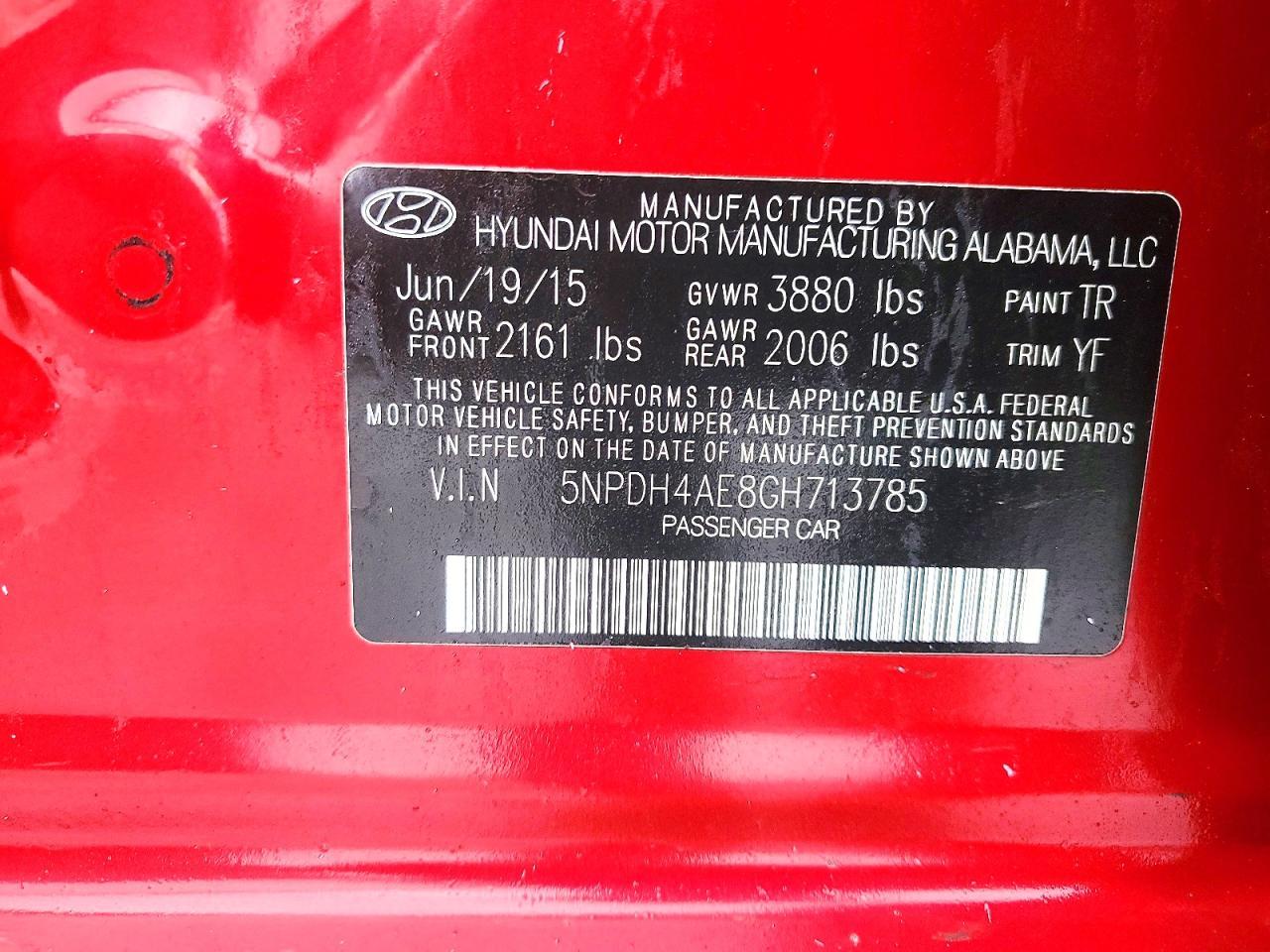 2016 Hyundai Elantra Se - zdjęcie 12