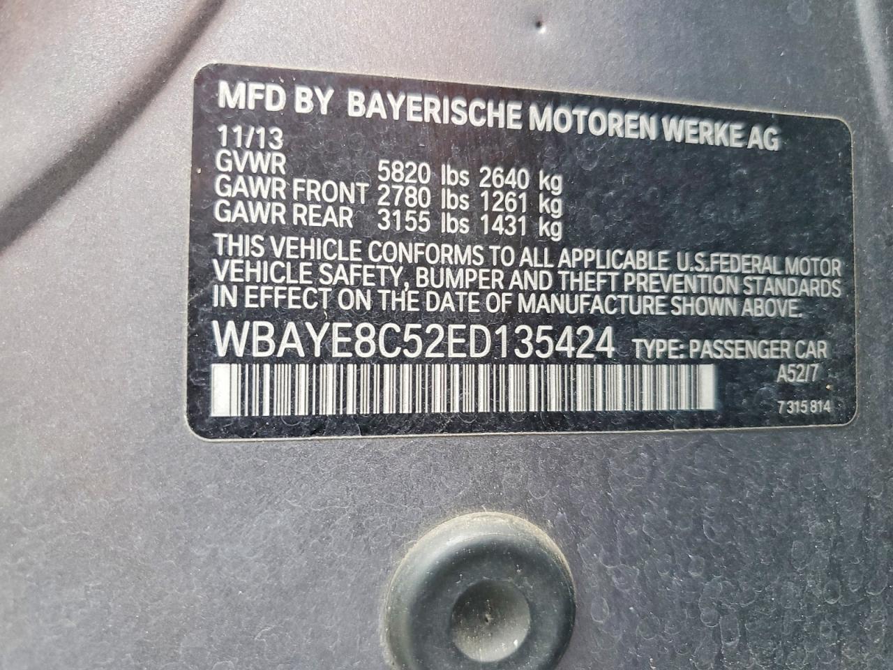 2014 BMW 750 Li - zdjęcie 12