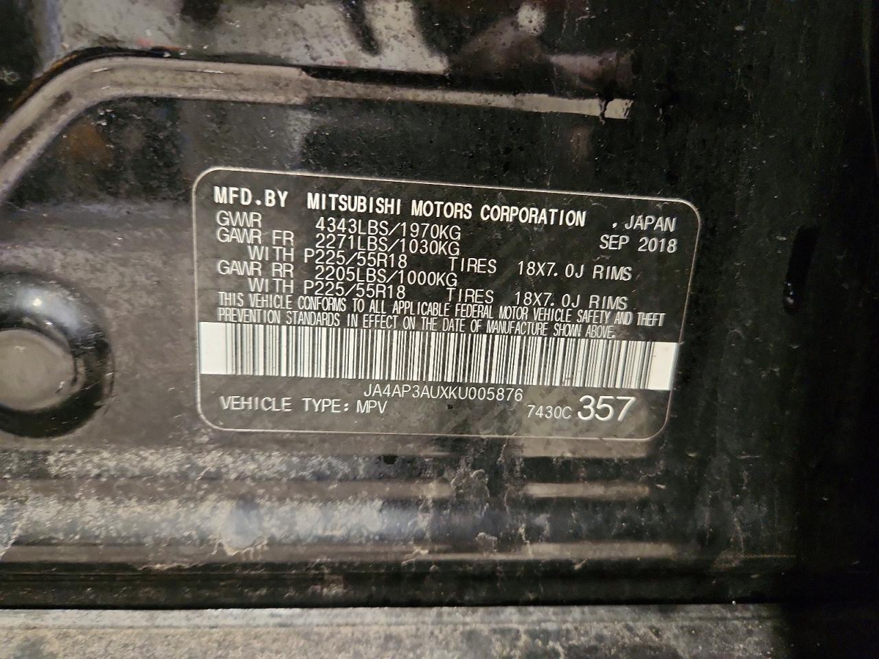 2019 Mitsubishi Outlander Sport Es - zdjęcie 13