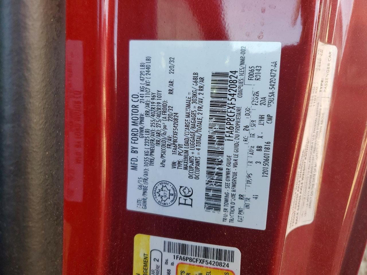 2015 Ford Mustang Gt - zdjęcie 13