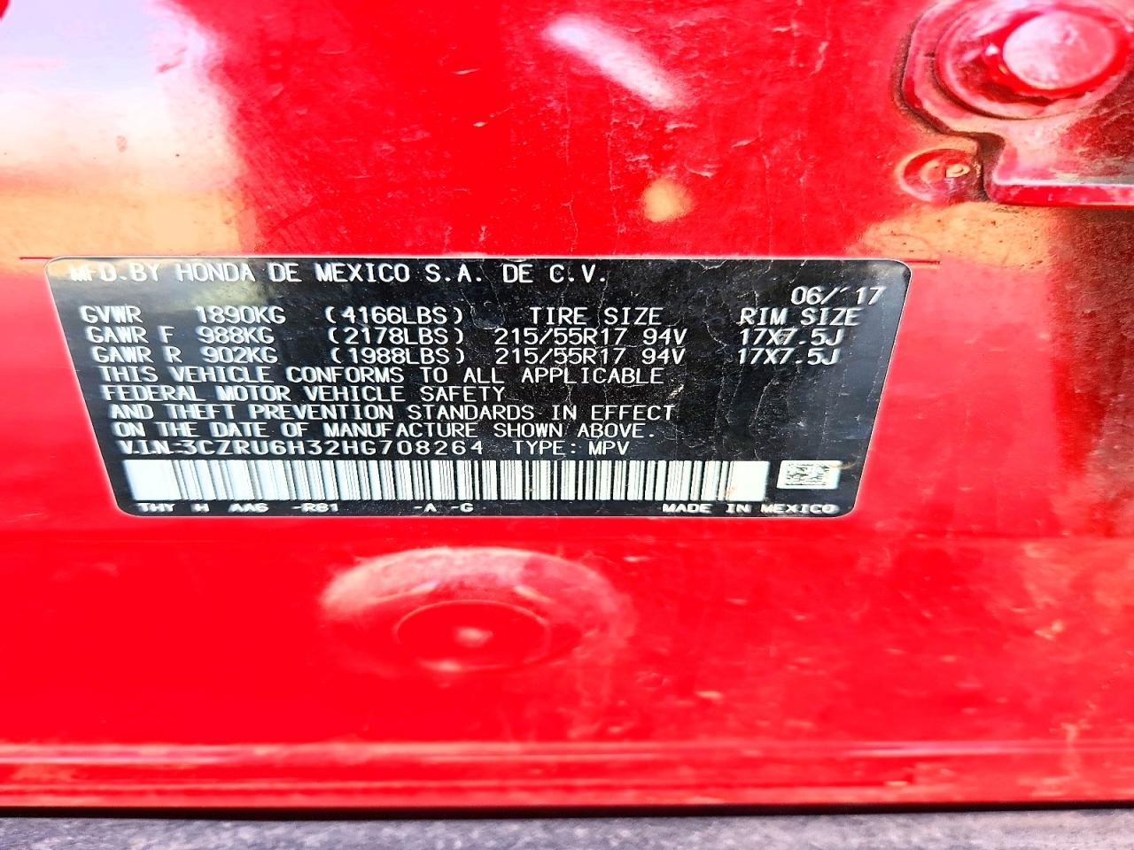 2017 Honda Hr-V Lx - zdjęcie 13