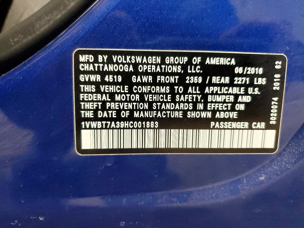 2017 Volkswagen Passat Se - zdjęcie 12