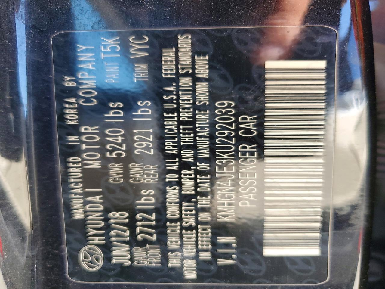 2019 Genesis G80 3.8 - zdjęcie 13