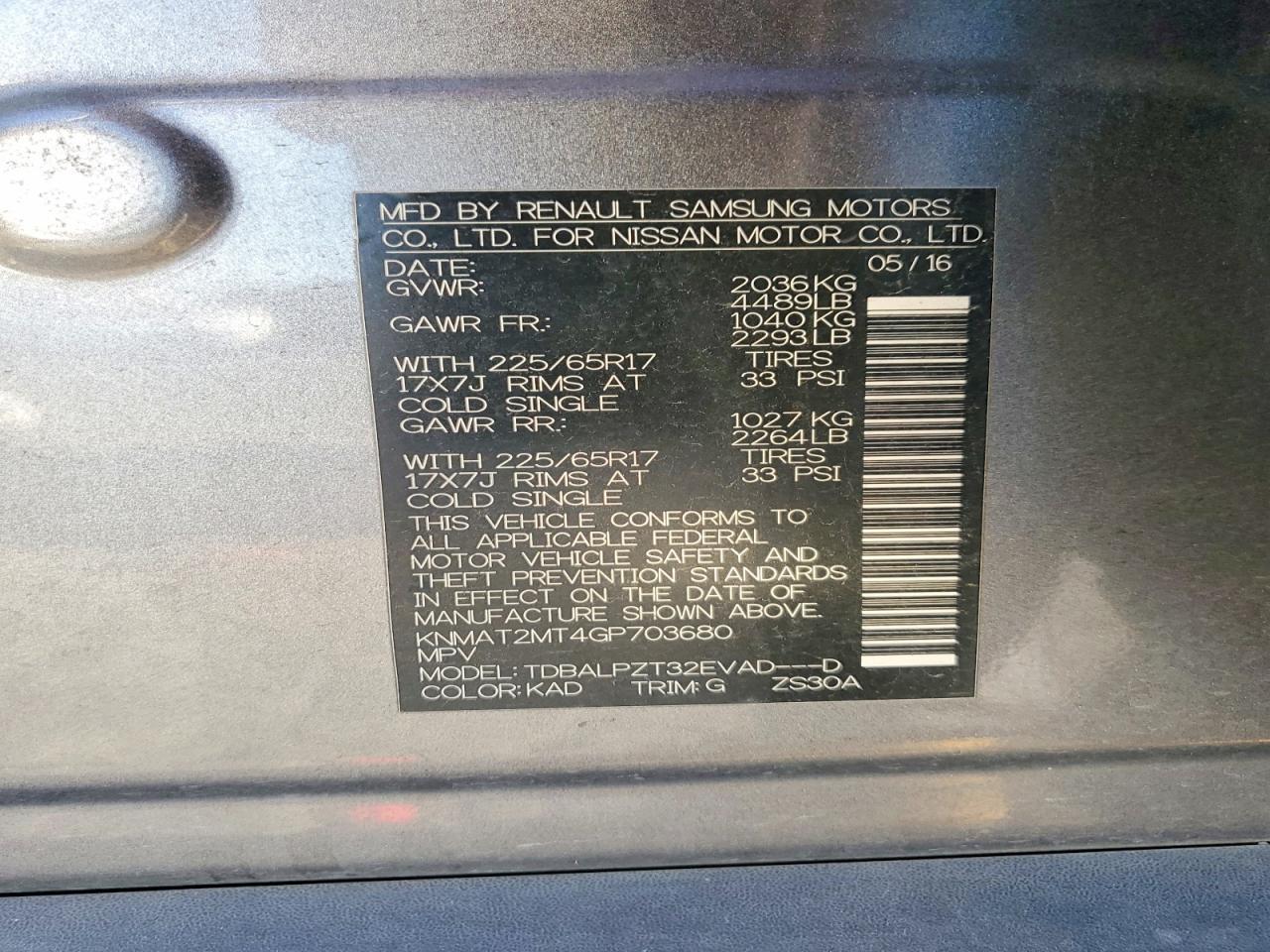 2016 Nissan Rogue S - zdjęcie 13