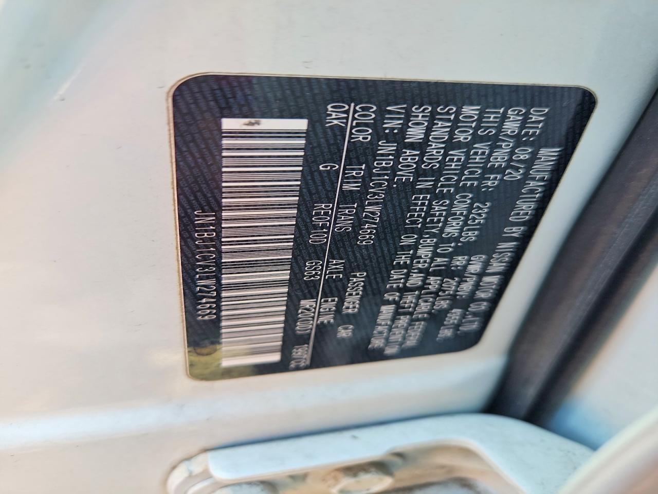 2020 Nissan Rogue Sport S - zdjęcie 12