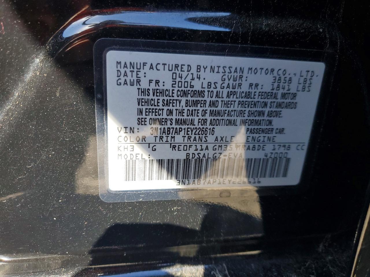 2014 Nissan Sentra Sl - zdjęcie 13