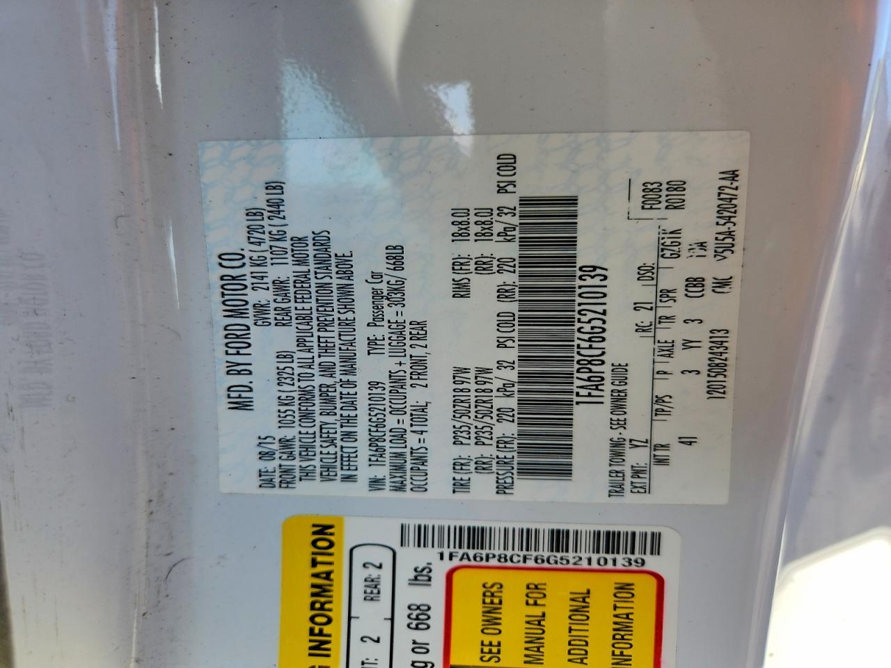 2016 Ford Mustang Gt - zdjęcie 12