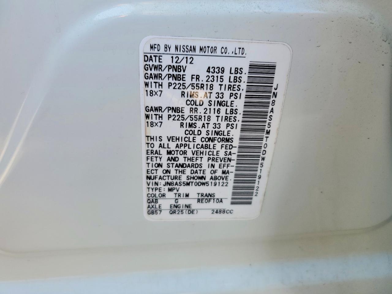 2013 Nissan Rogue S - zdjęcie 13