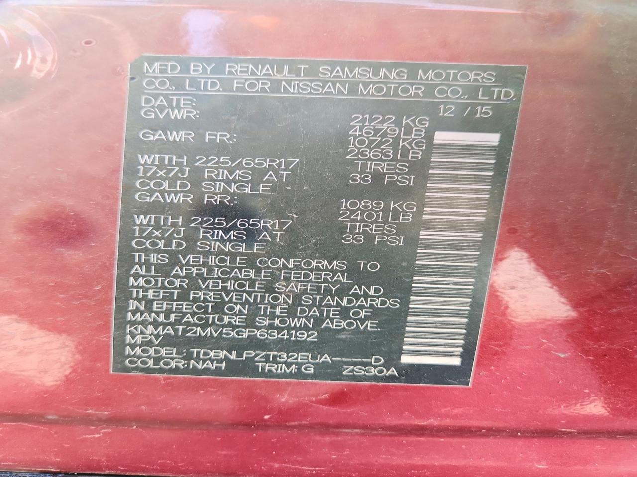 2016 Nissan Rogue S - zdjęcie 13