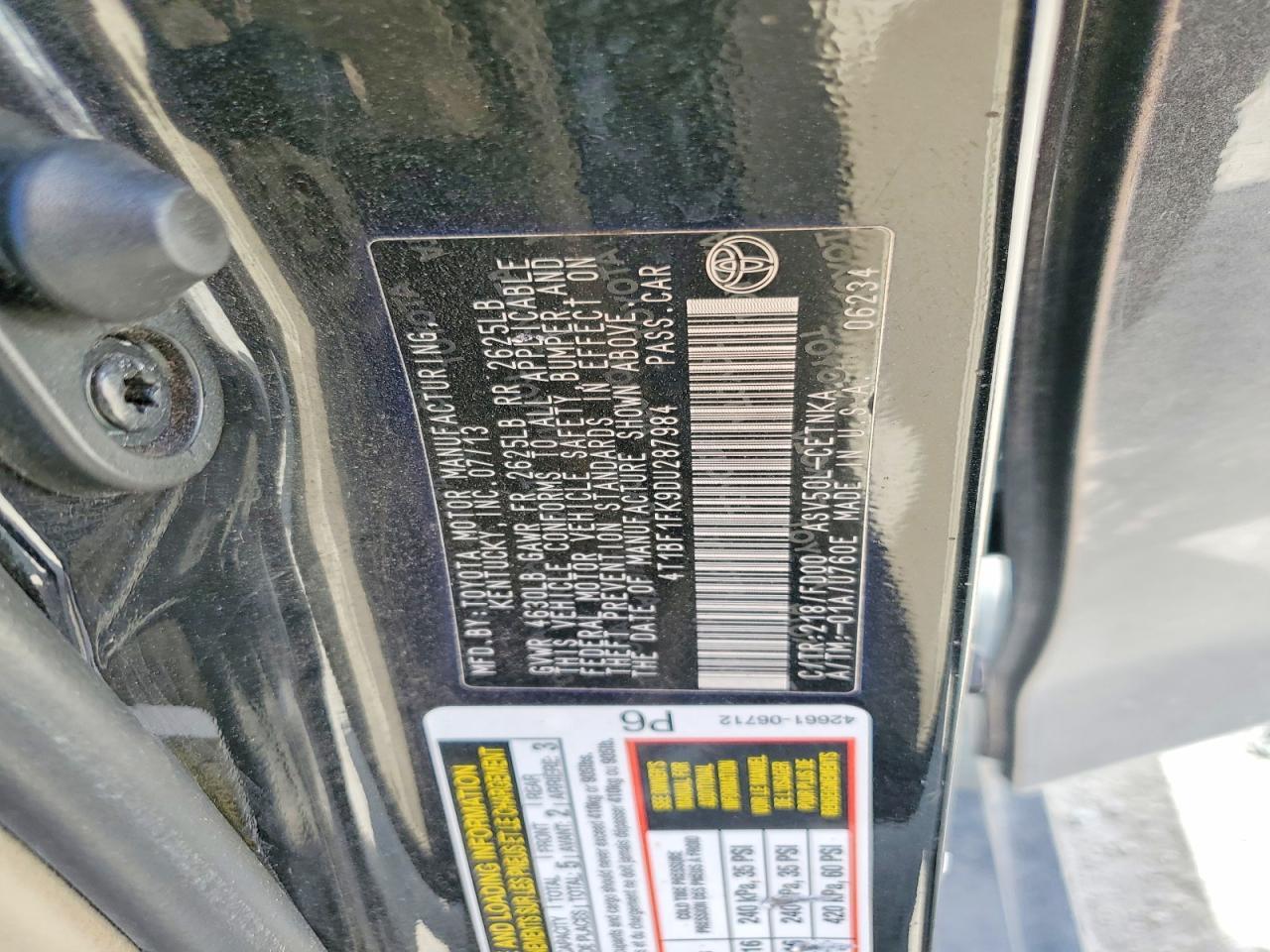 2013 Toyota Camry Le - zdjęcie 12