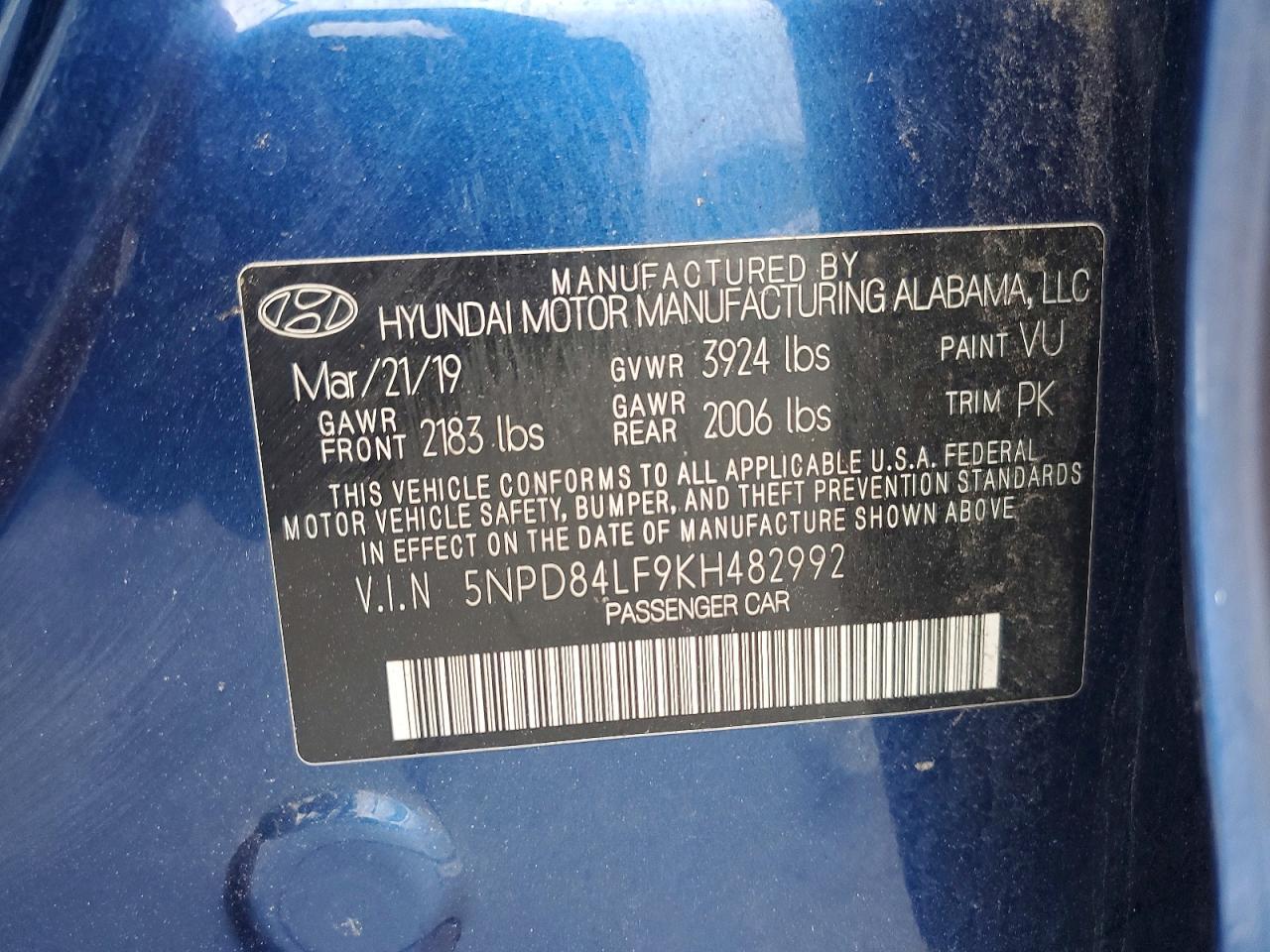 2019 Hyundai Elantra Sel - zdjęcie 12