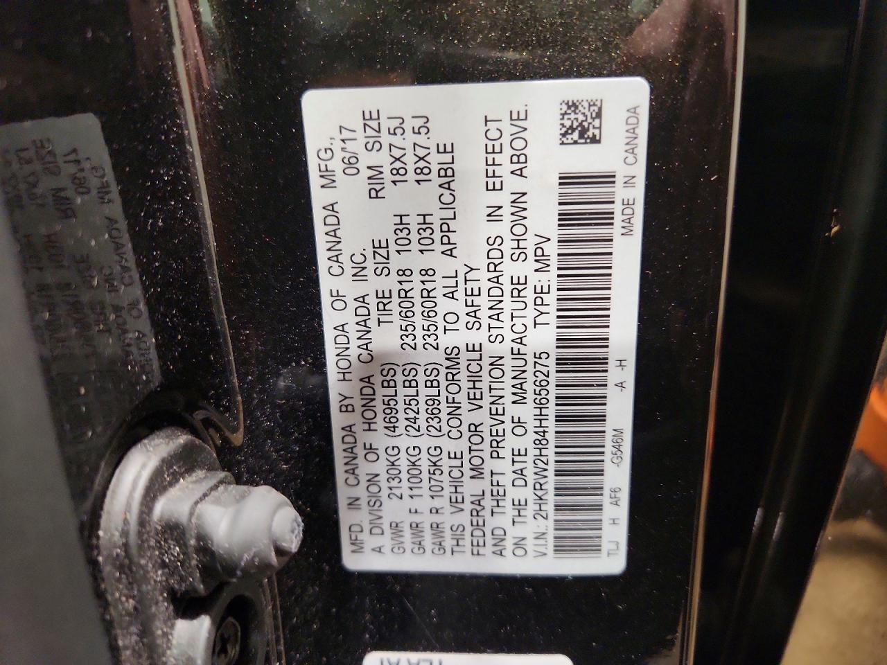 2017 Honda Cr-V Exl - zdjęcie 13