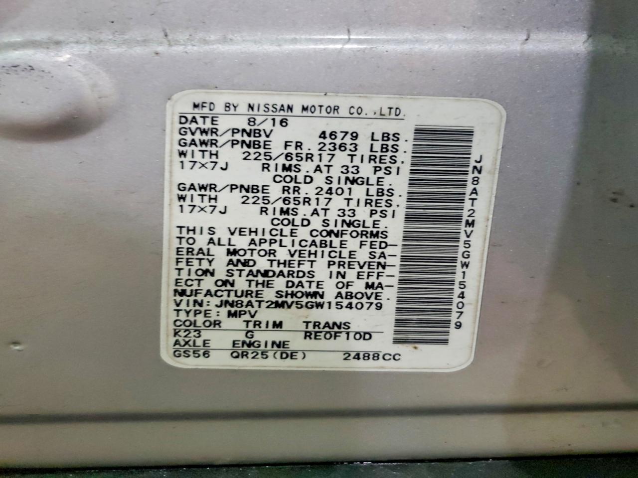 2016 Nissan Rogue S - zdjęcie 13