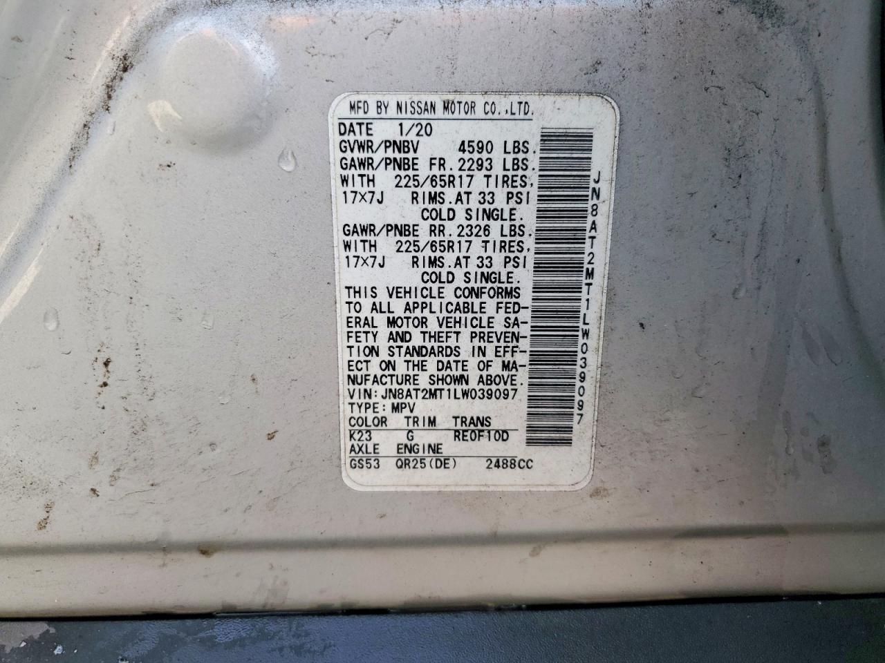 2020 Nissan Rogue S - zdjęcie 14