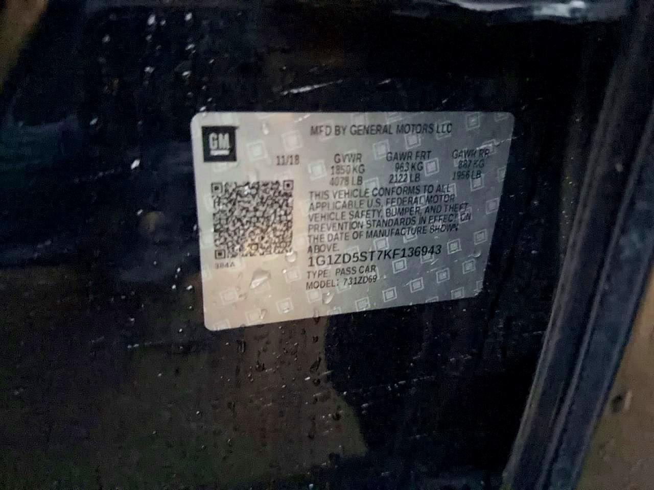 2019 Chevrolet Malibu Lt - zdjęcie 10