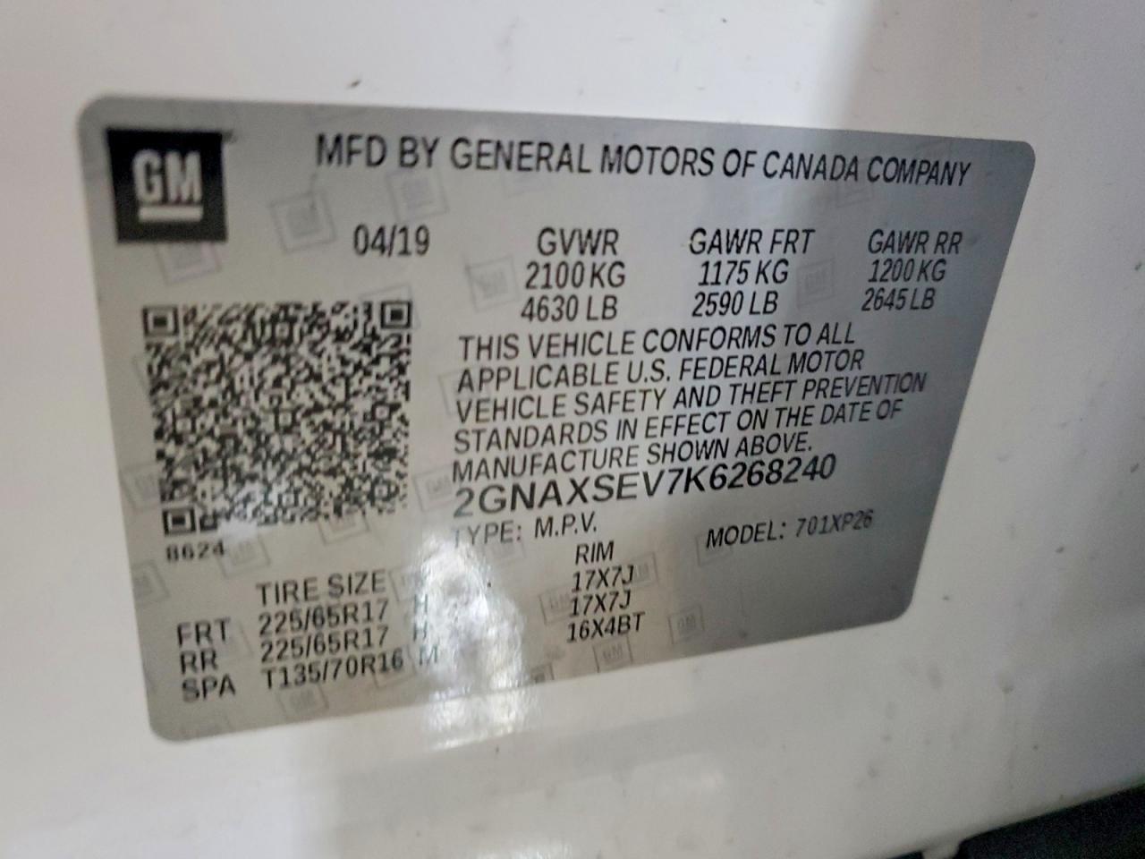 2019 Chevrolet Equinox Ls - zdjęcie 14