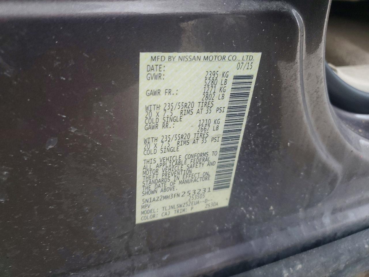 2015 Nissan Murano Platinum - zdjęcie 13