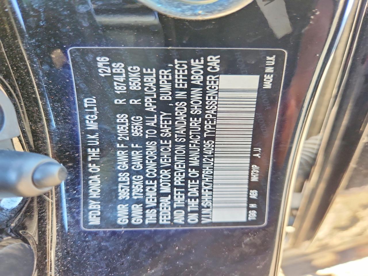 2017 Honda Civic Exl - zdjęcie 13