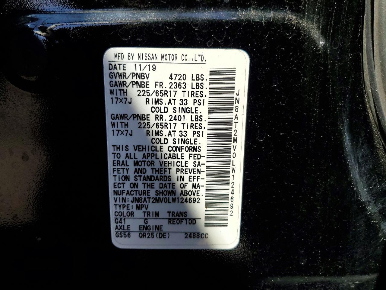 2020 Nissan Rogue Sv - zdjęcie 13