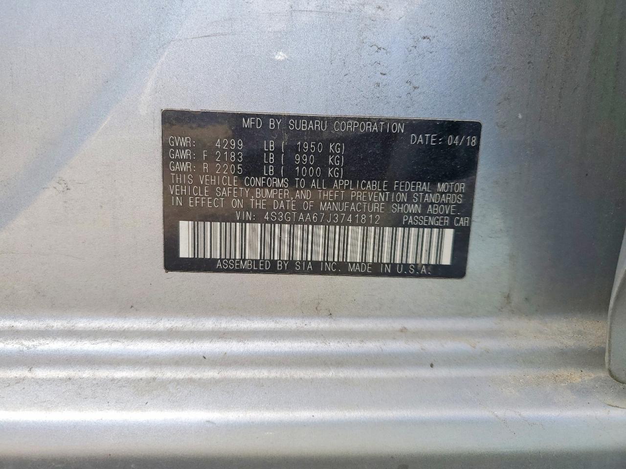 2018 Subaru Impreza - zdjęcie 13