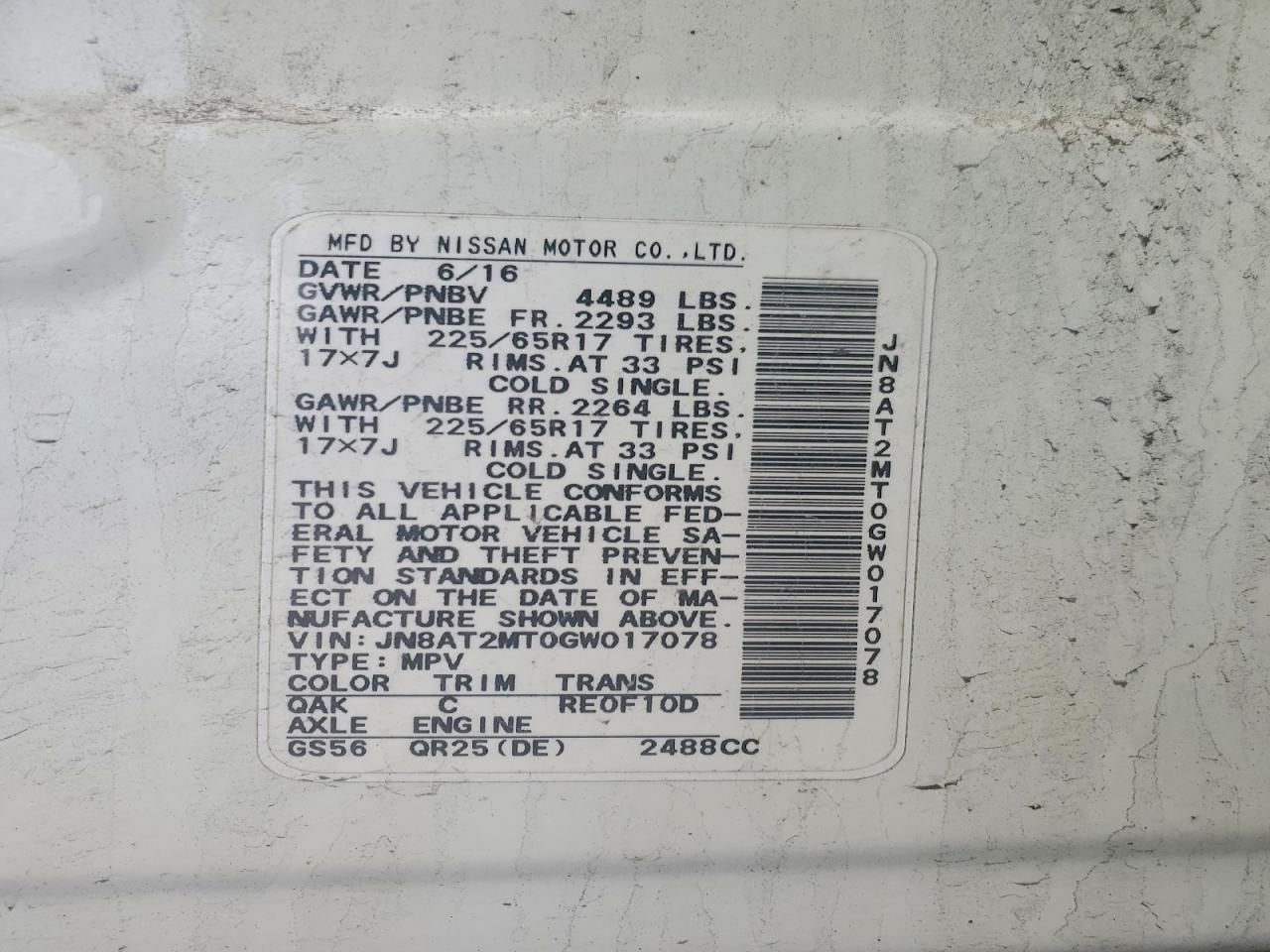 2016 Nissan Rogue S - zdjęcie 13