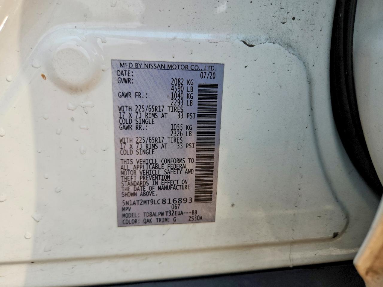 2020 Nissan Rogue S - zdjęcie 14