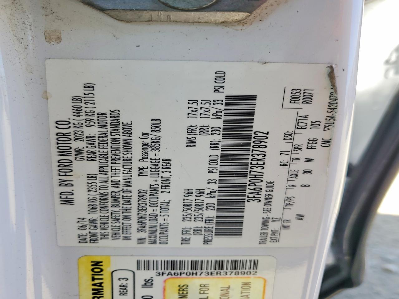 2014 Ford Fusion Se - zdjęcie 12