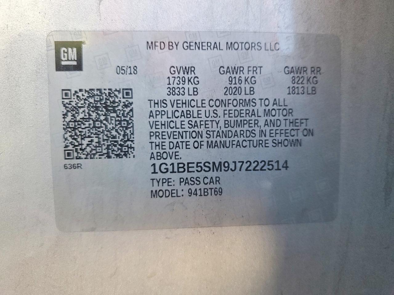 2018 Chevrolet Cruze Lt - zdjęcie 12