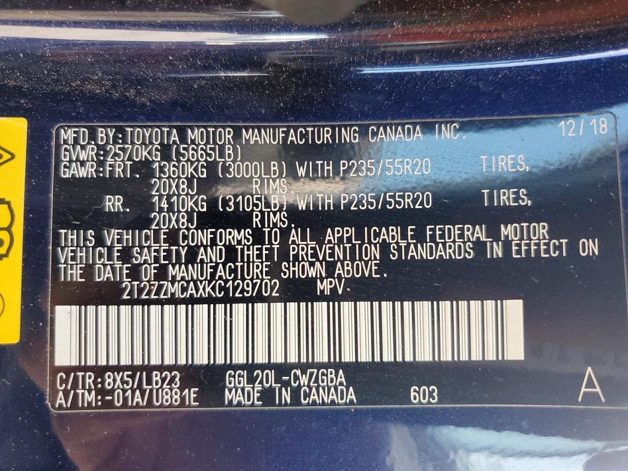 2019 Lexus Rx 350 Base - zdjęcie 14