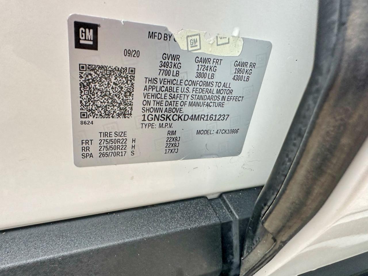 2021 Chevrolet Suburban K1500 Lt - zdjęcie 10