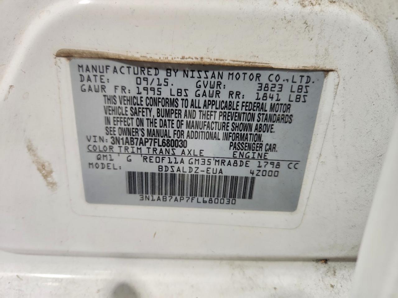 2015 Nissan Sentra Sv - zdjęcie 12