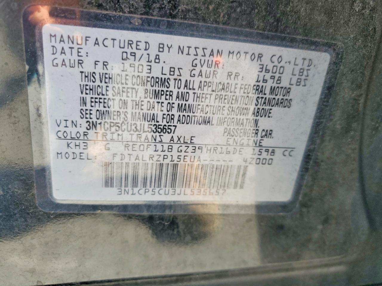 2018 Nissan Kicks S - zdjęcie 13