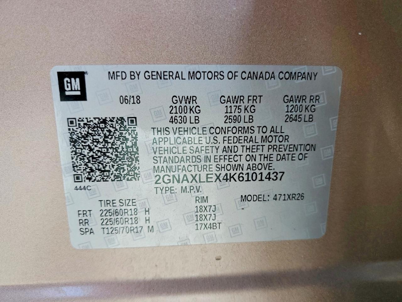 2019 Chevrolet Equinox Lt - zdjęcie 13