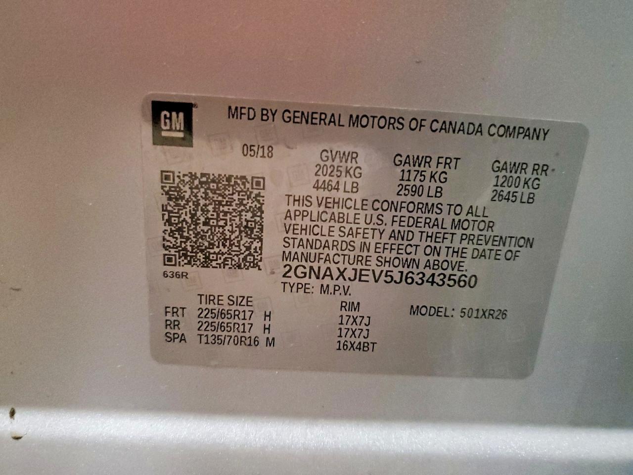 2018 Chevrolet Equinox Lt - zdjęcie 13