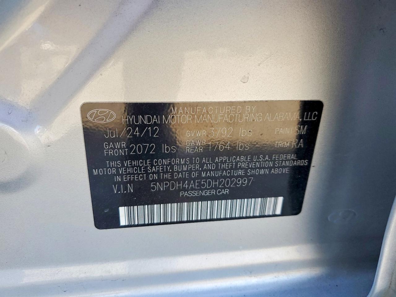 2013 Hyundai Elantra Gls - zdjęcie 12