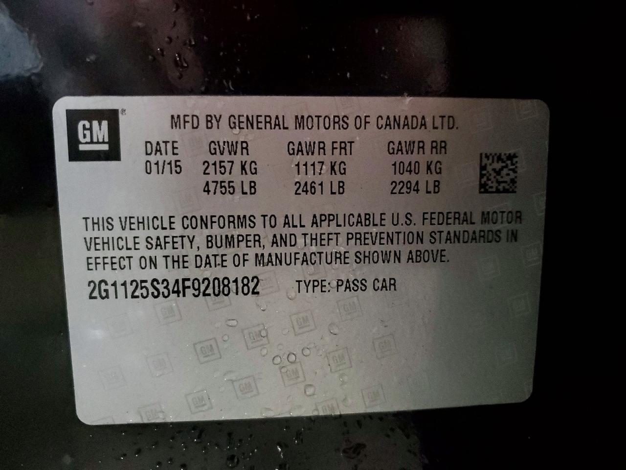 2015 Chevrolet Impala Lt - zdjęcie 12