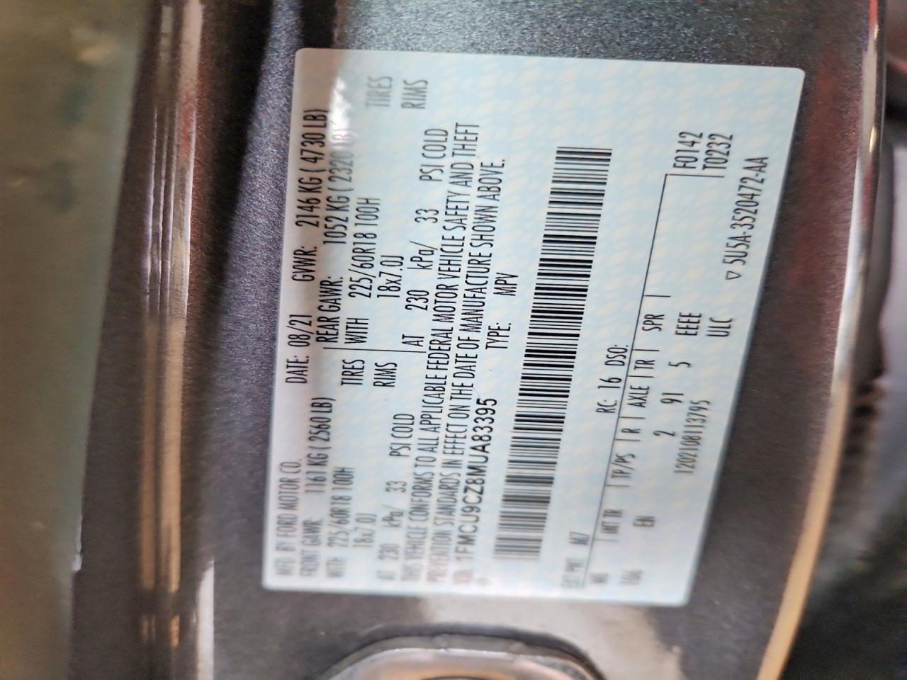 2021 Ford Escape Sel - zdjęcie 12