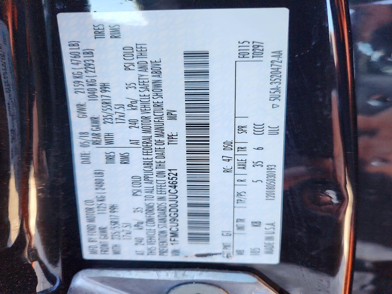 2018 Ford Escape Se - zdjęcie 13