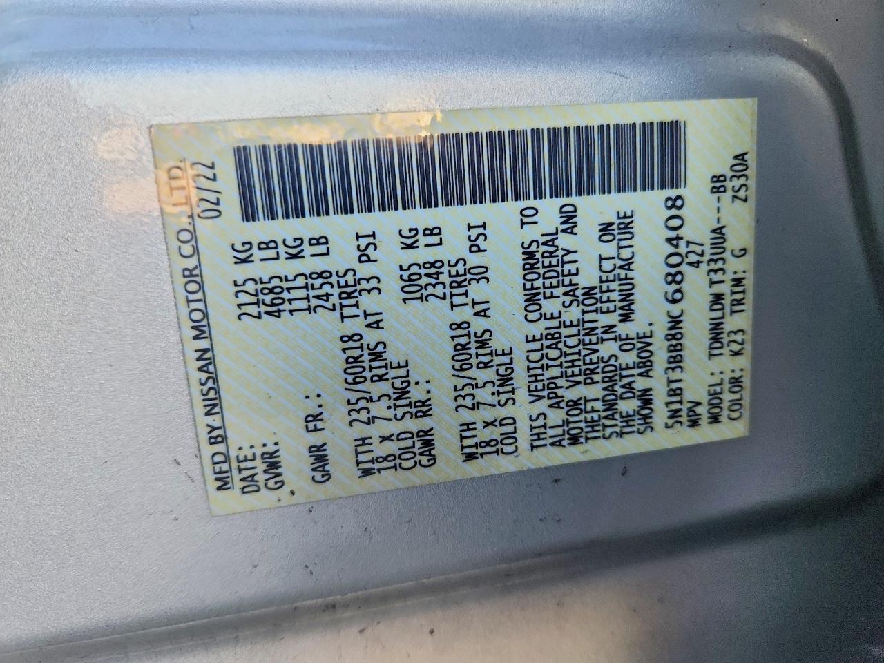 2022 Nissan Rogue Sv - zdjęcie 13