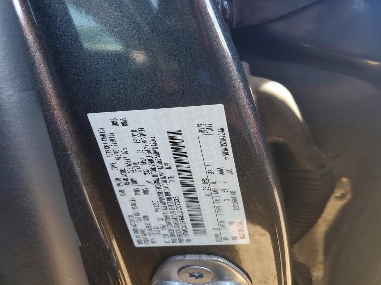 2020 Ford Escape S - zdjęcie 12