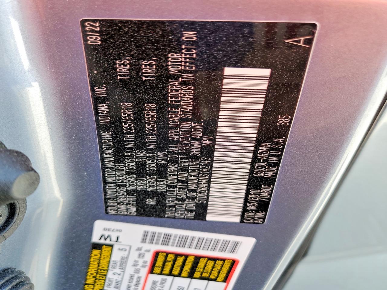 2022 Toyota Highlander Xle - zdjęcie 13