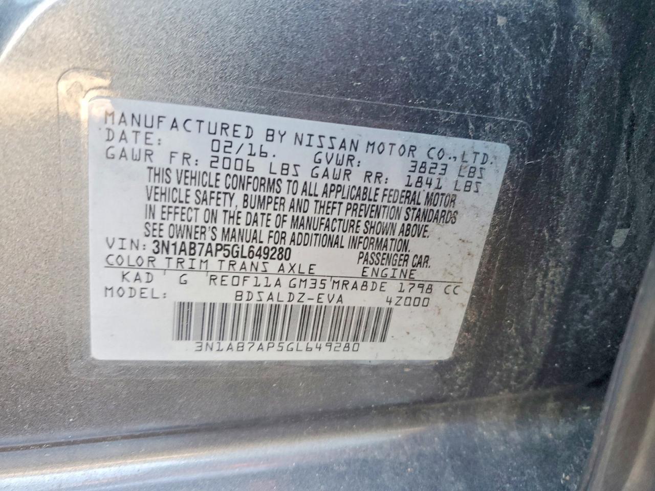 2016 Nissan Sentra Sv - zdjęcie 12