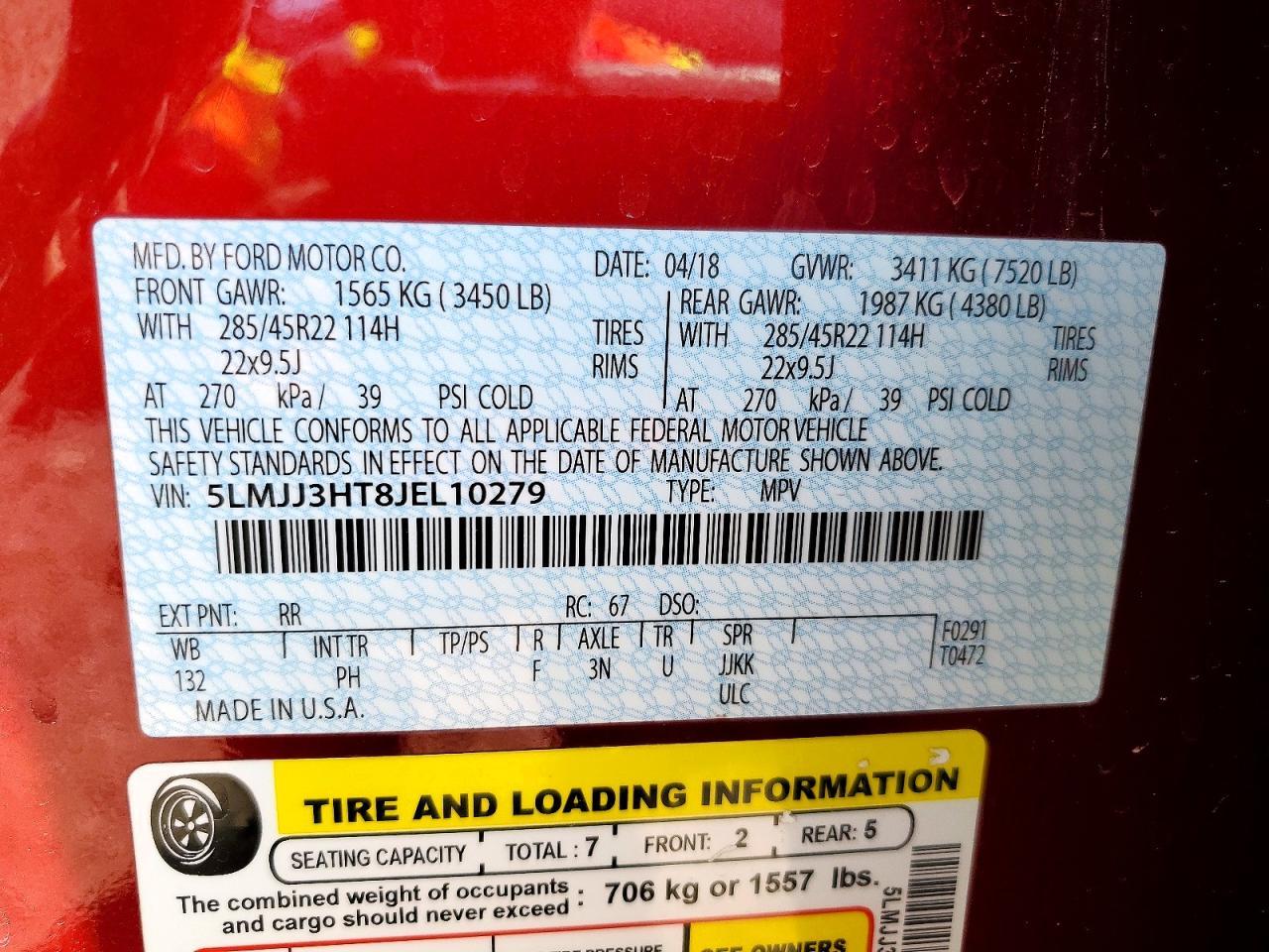 2018 Lincoln Navigator L Select - zdjęcie 12