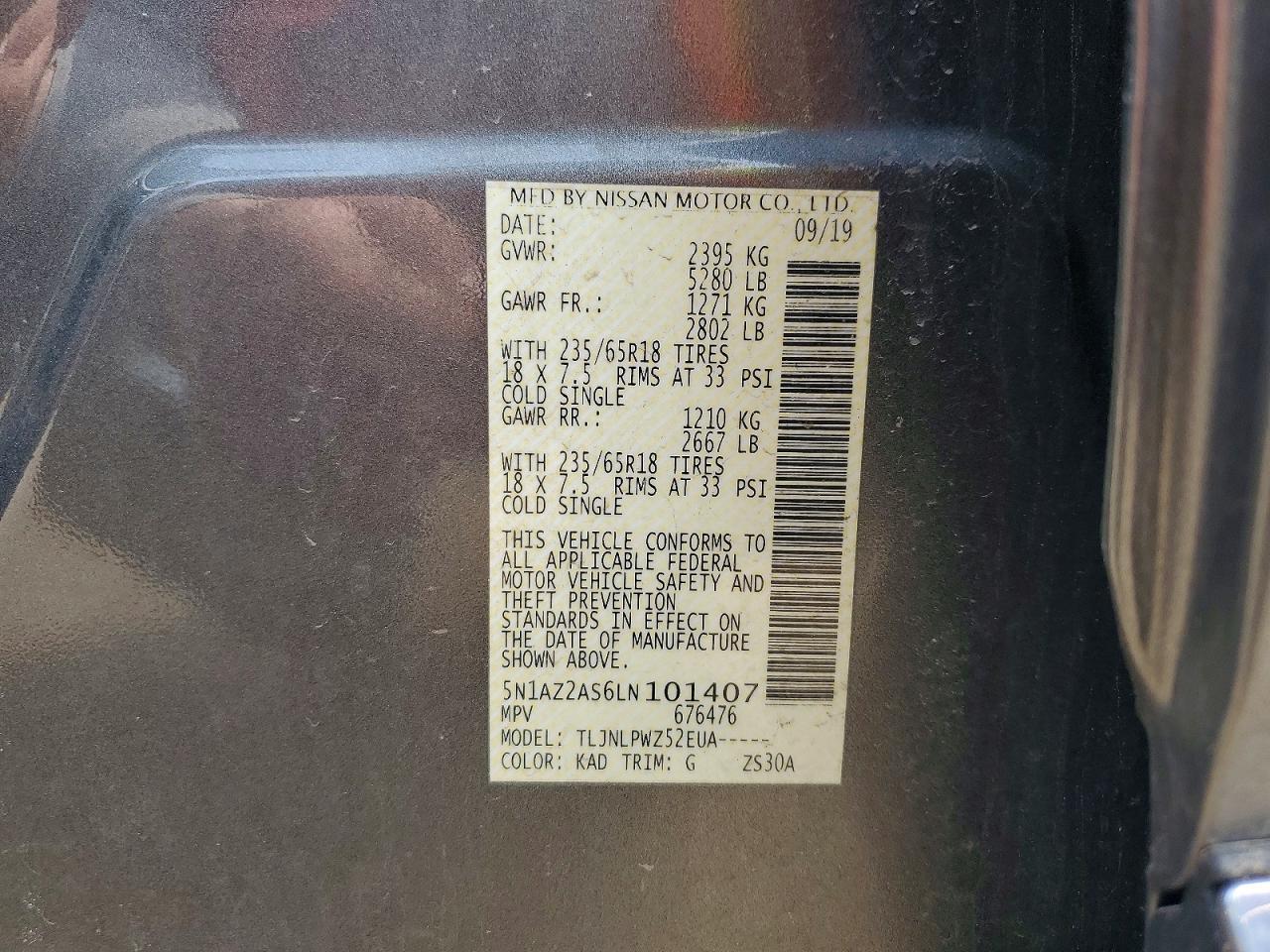 2020 Nissan Murano S - zdjęcie 13