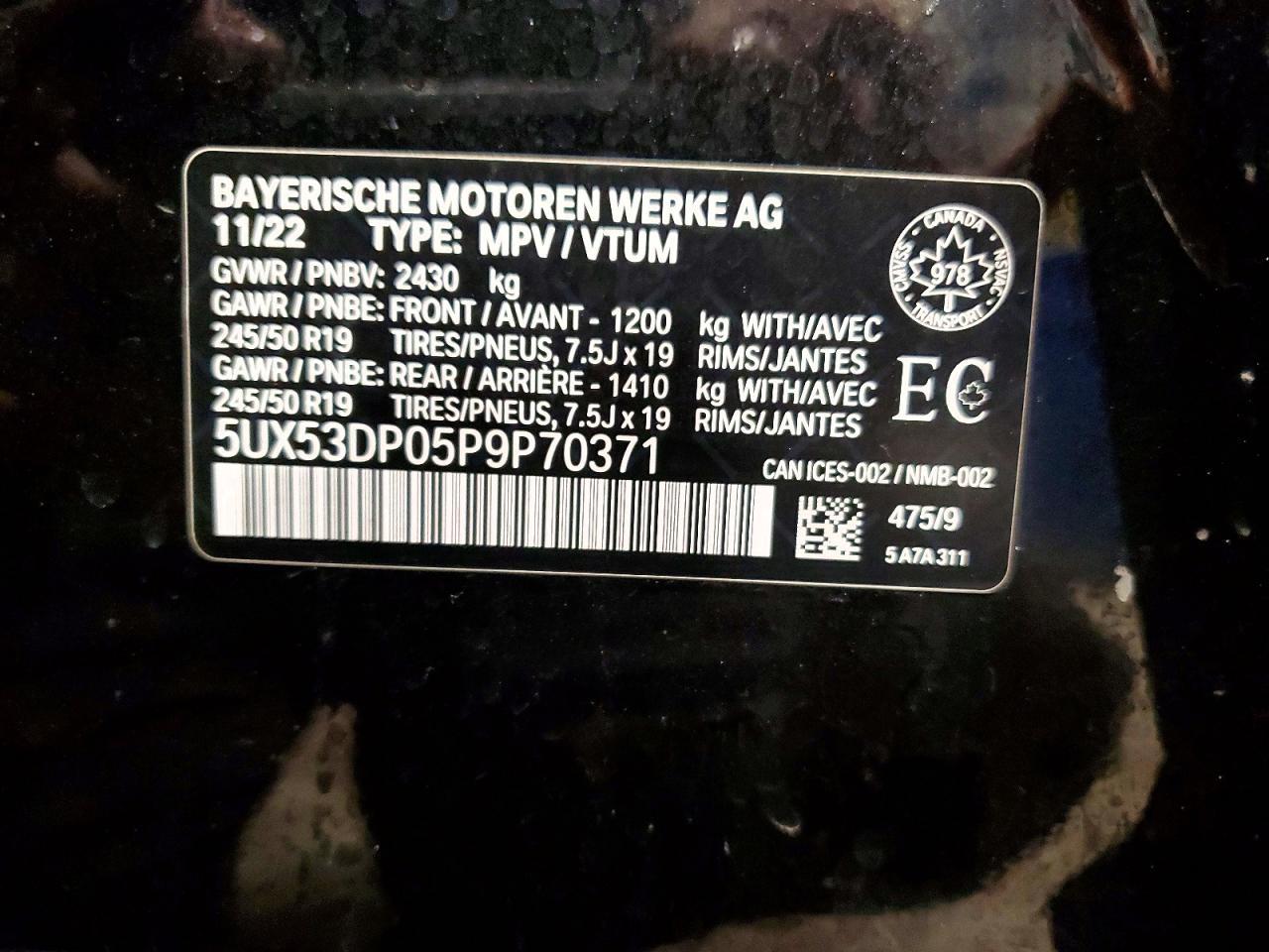 2023 BMW X3 xDrive30I - zdjęcie 13