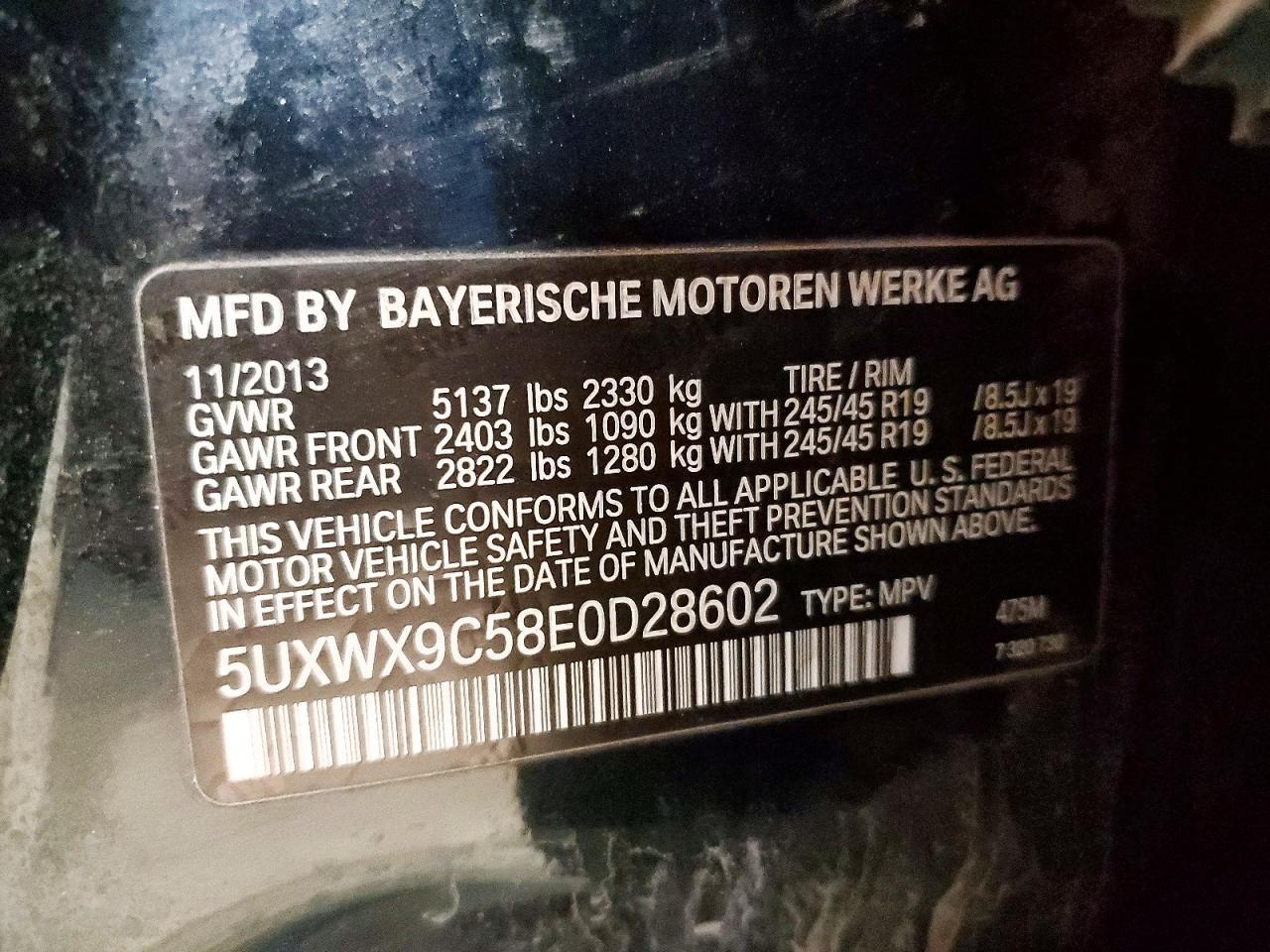 2014 BMW X3 xDrive28I - zdjęcie 13