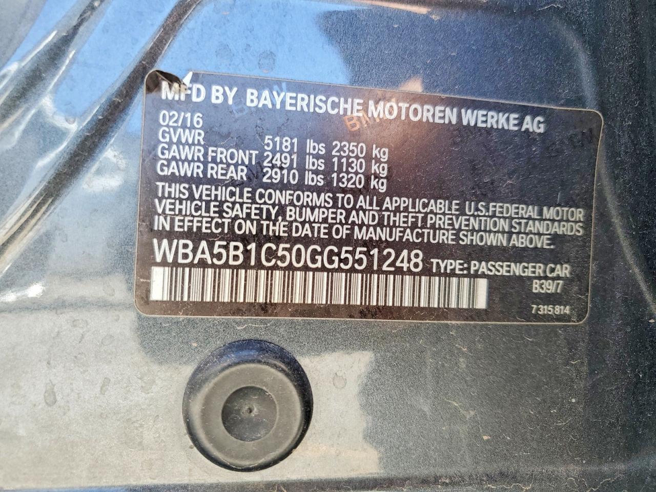 2016 BMW 535 I - zdjęcie 13