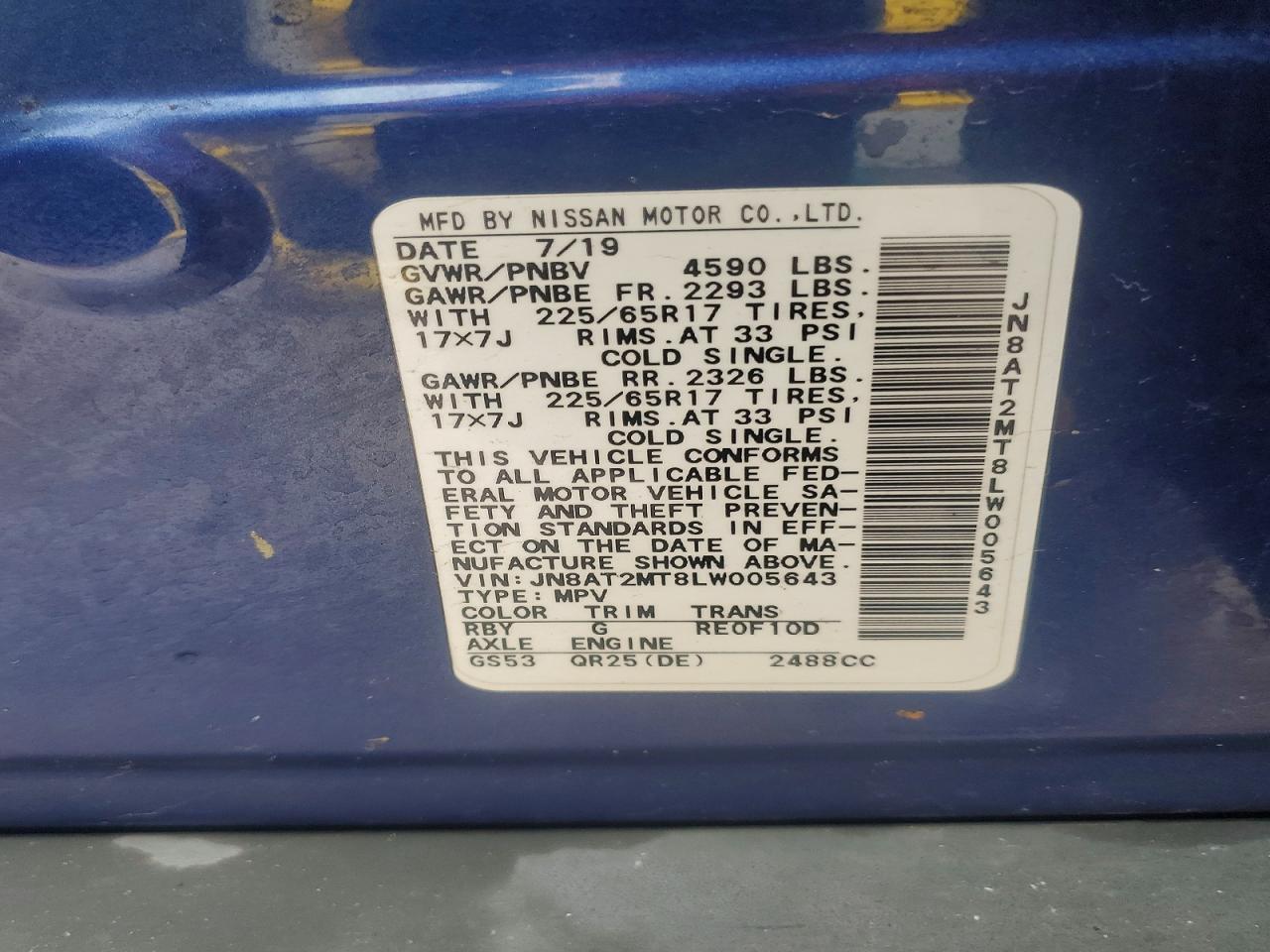 2020 Nissan Rogue Sv - zdjęcie 13